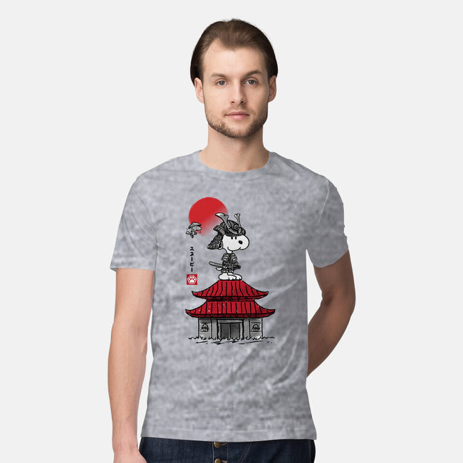 Beagle Samurai Sumi-E-mens premium tee-DrMonekers