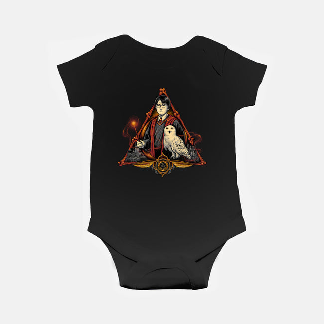 The Boy Who Lived-baby basic onesie-glitchygorilla