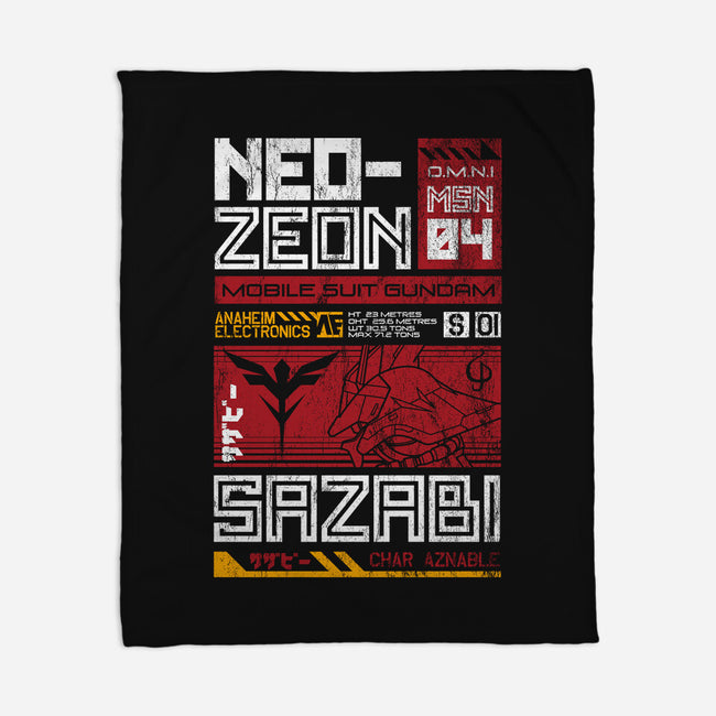 Neo Zeon-none fleece blanket-Nemons