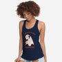 I Always Get Ghosted-womens racerback tank-fanfreak1
