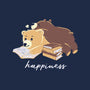 Happiness Brown Bear-none fleece blanket-tobefonseca