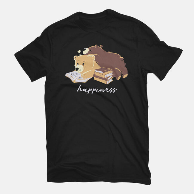 Happiness Brown Bear-womens fitted tee-tobefonseca