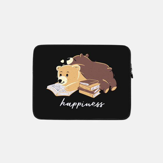 Happiness Brown Bear-none zippered laptop sleeve-tobefonseca