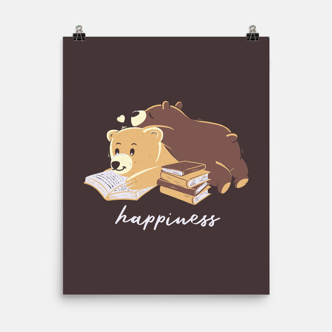 Happiness Brown Bear-none matte poster-tobefonseca