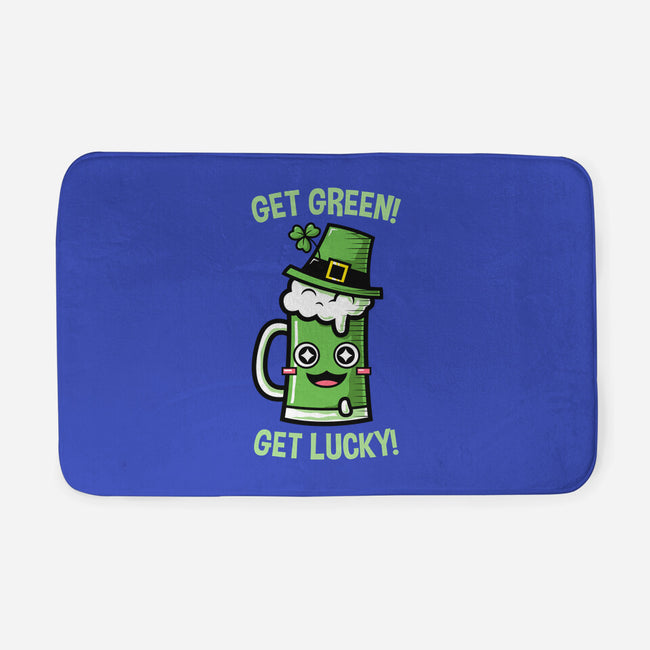 Get Green! Get Lucky!-none memory foam bath mat-krisren28