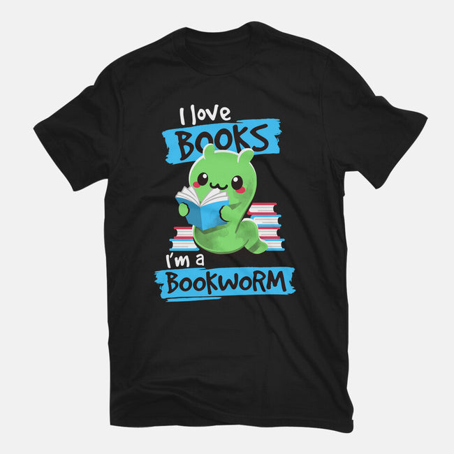 Bookworm-mens basic tee-NemiMakeit