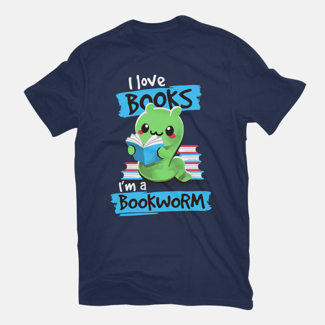 Bookworm-mens basic tee-NemiMakeit