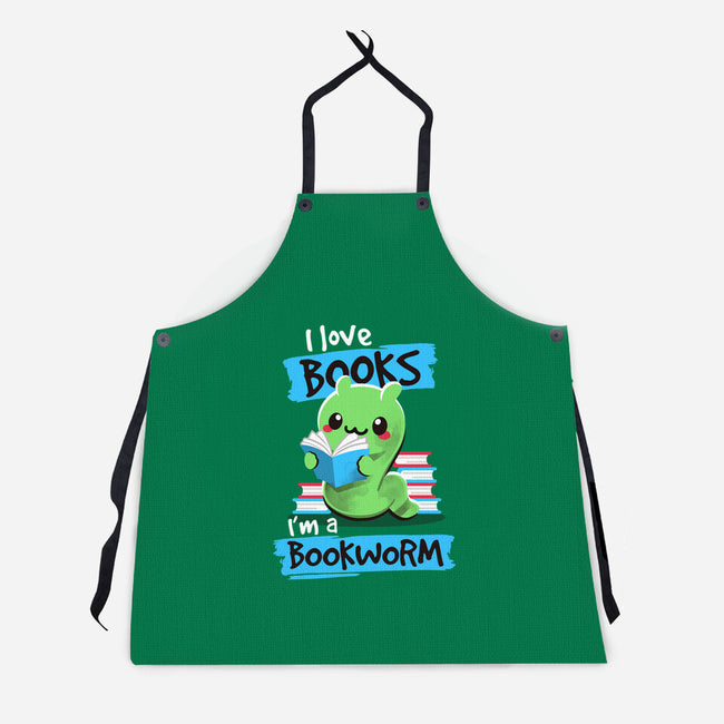 Bookworm-unisex kitchen apron-NemiMakeit