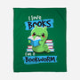 Bookworm-none fleece blanket-NemiMakeit