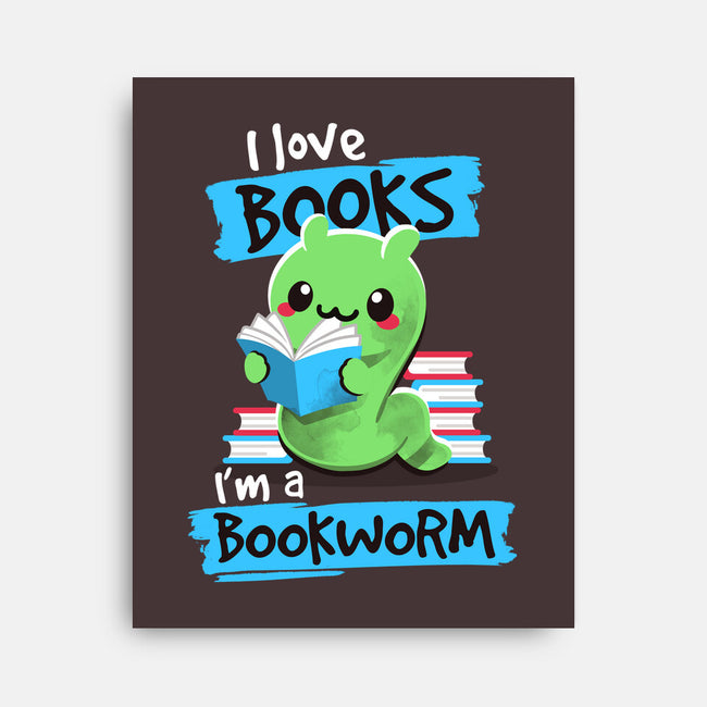Bookworm-none stretched canvas-NemiMakeit