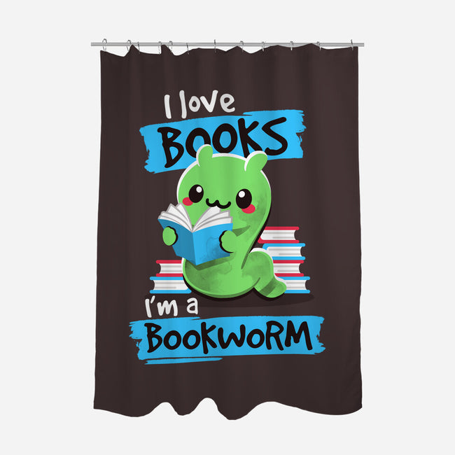 Bookworm-none polyester shower curtain-NemiMakeit