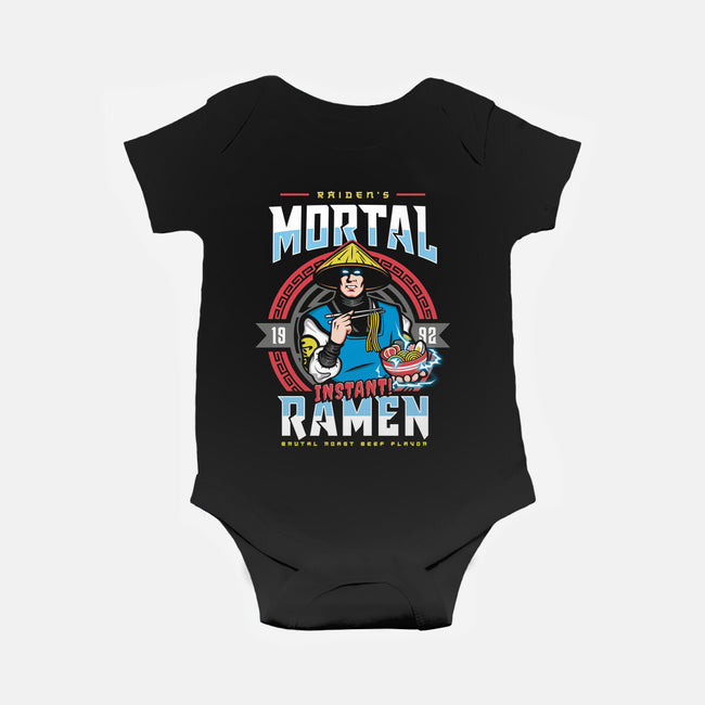 Mortal Ramen-baby basic onesie-Olipop