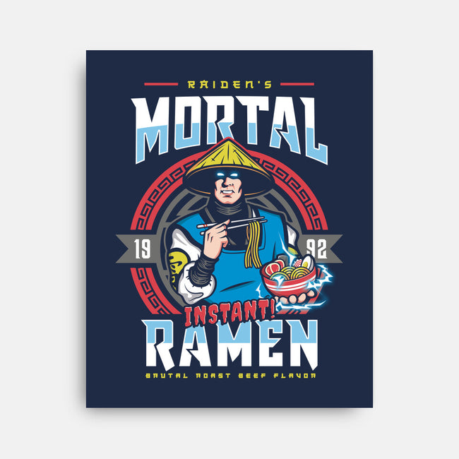 Mortal Ramen-none stretched canvas-Olipop
