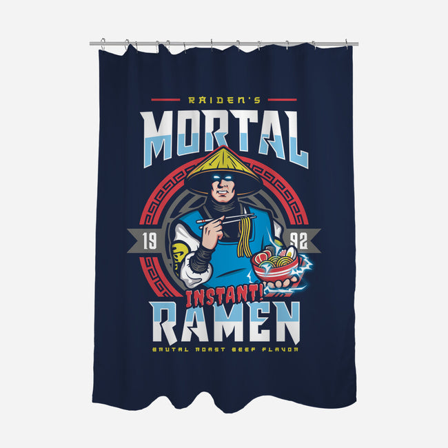 Mortal Ramen-none polyester shower curtain-Olipop