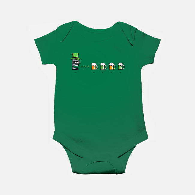 St. Patty's Robot-baby basic onesie-krisren28