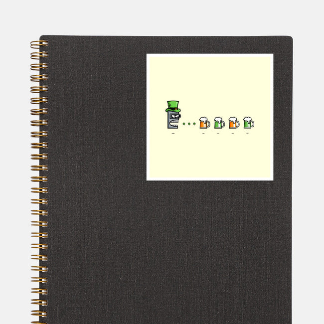 St. Patty's Robot-none glossy sticker-krisren28