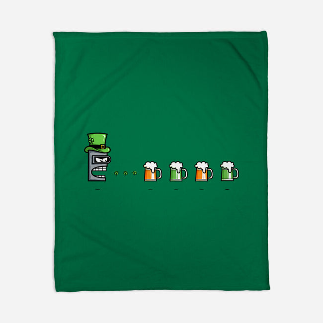 St. Patty's Robot-none fleece blanket-krisren28