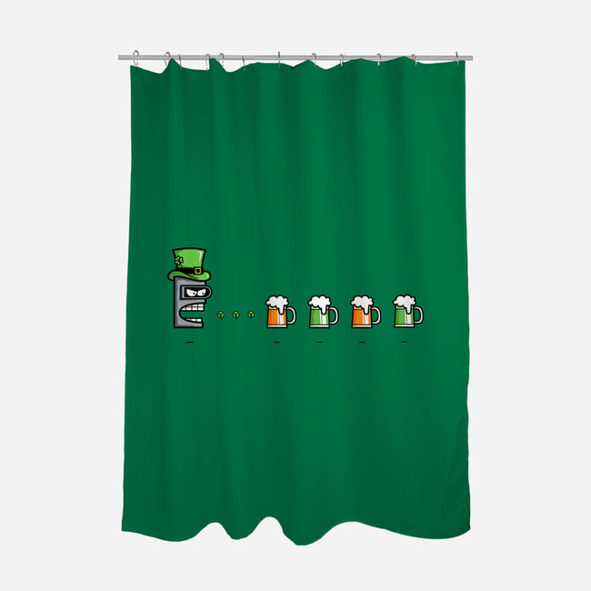 St. Patty's Robot-none polyester shower curtain-krisren28