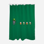 St. Patty's Robot-none polyester shower curtain-krisren28