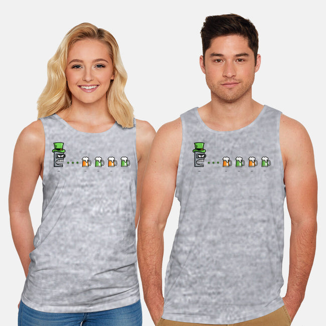 St. Patty's Robot-unisex basic tank-krisren28