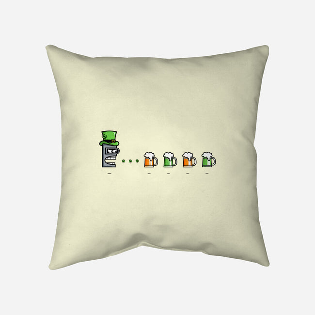 St. Patty's Robot-none removable cover w insert throw pillow-krisren28