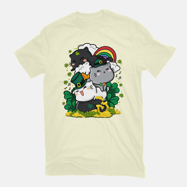 St. Purrty's Day-mens basic tee-krisren28