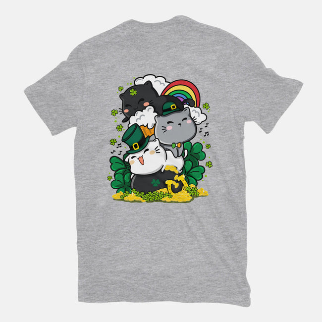 St. Purrty's Day-unisex basic tee-krisren28