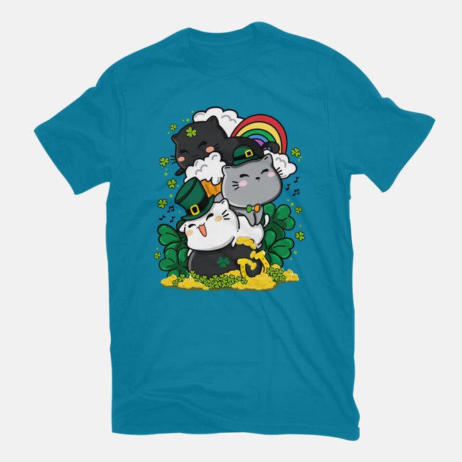 St. Purrty's Day-unisex basic tee-krisren28