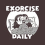 Exorcise Daily-none removable cover w insert throw pillow-Paul Simic