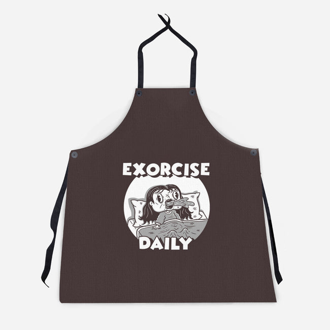 Exorcise Daily-unisex kitchen apron-Paul Simic