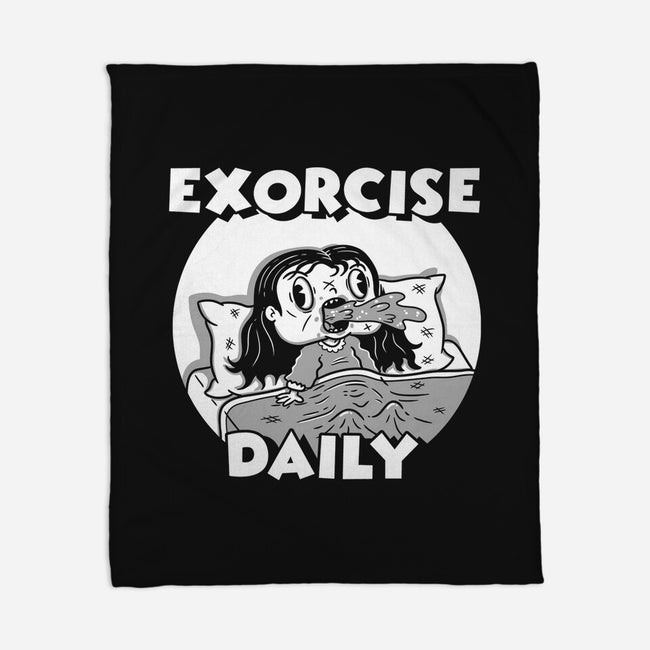Exorcise Daily-none fleece blanket-Paul Simic
