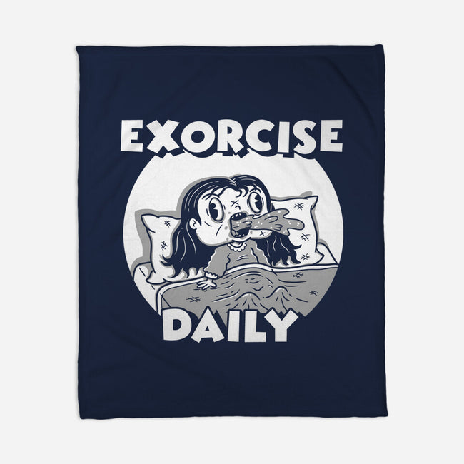 Exorcise Daily-none fleece blanket-Paul Simic