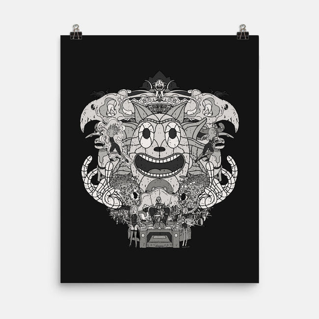 Cartoon Rick-none matte poster-Zody