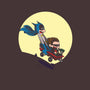 Scaredy Bat-none stretched canvas-Kladenko