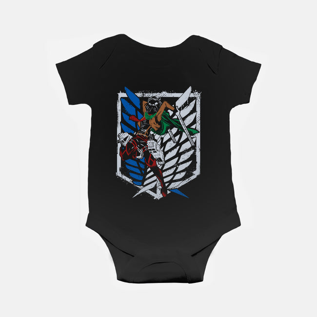 Mikasa Fighting-baby basic onesie-Rogelio