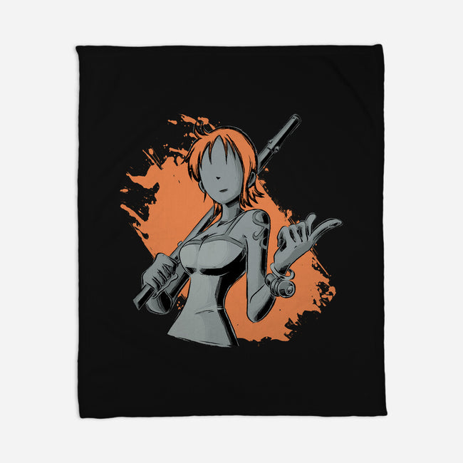 Dark Nami-none fleece blanket-xMorfina