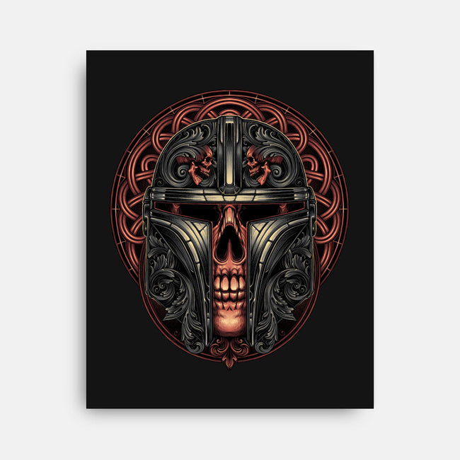 The Orphaned Warrior-none stretched canvas-glitchygorilla