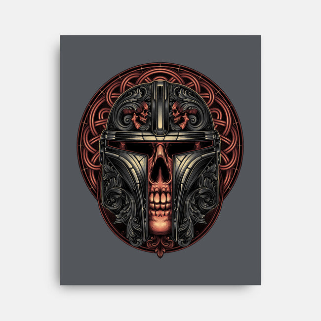 The Orphaned Warrior-none stretched canvas-glitchygorilla