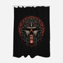 The Orphaned Warrior-none polyester shower curtain-glitchygorilla