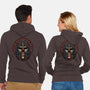 The Orphaned Warrior-unisex zip-up sweatshirt-glitchygorilla
