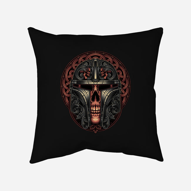 The Orphaned Warrior-none removable cover w insert throw pillow-glitchygorilla