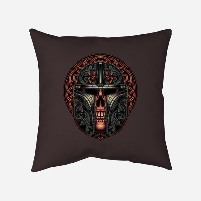 The Orphaned Warrior-none removable cover w insert throw pillow-glitchygorilla