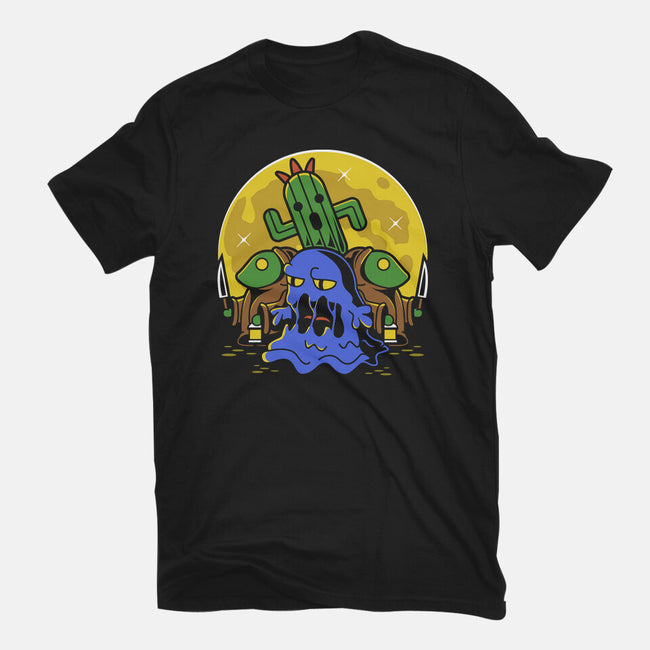 Moonlight Night Enemies-mens basic tee-Logozaste