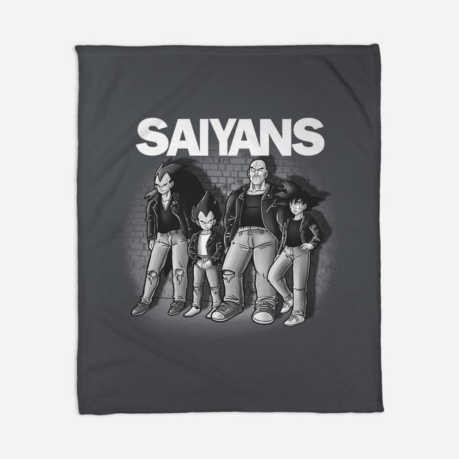 The Saiyans-none fleece blanket-trheewood