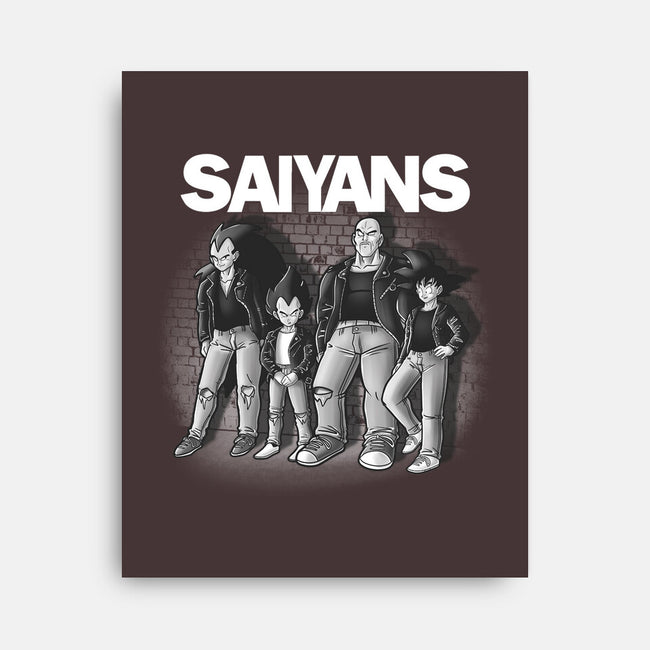 The Saiyans-none stretched canvas-trheewood