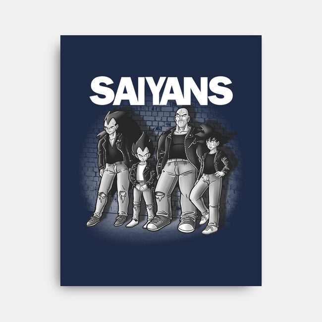The Saiyans-none stretched canvas-trheewood