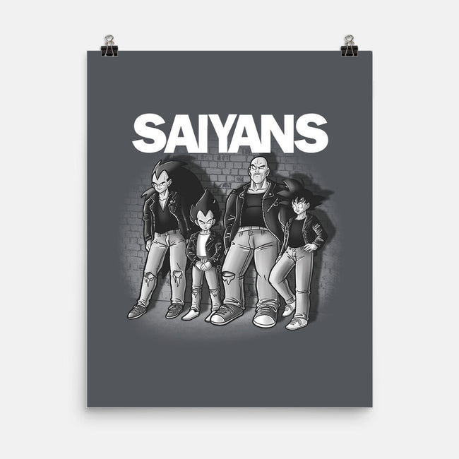 The Saiyans-none matte poster-trheewood