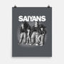 The Saiyans-none matte poster-trheewood