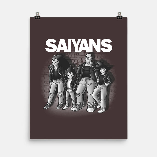 The Saiyans-none matte poster-trheewood