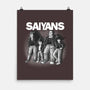 The Saiyans-none matte poster-trheewood
